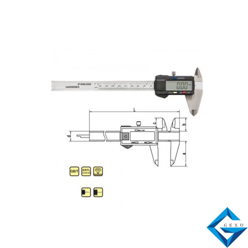 左手數(shù)顯卡尺111-221測量0-150