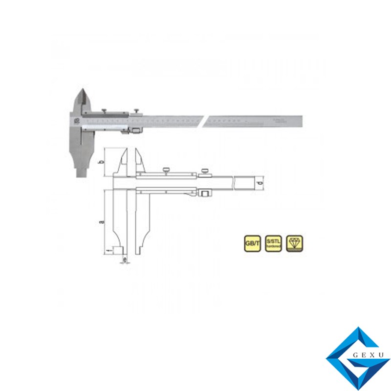 開式雙外爪游標(biāo)卡尺141-644GL測(cè)量0-300
