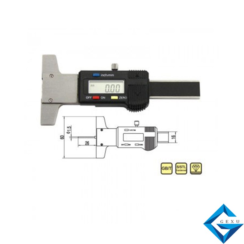 輪胎花紋數(shù)顯深度尺125-101測量0-30
