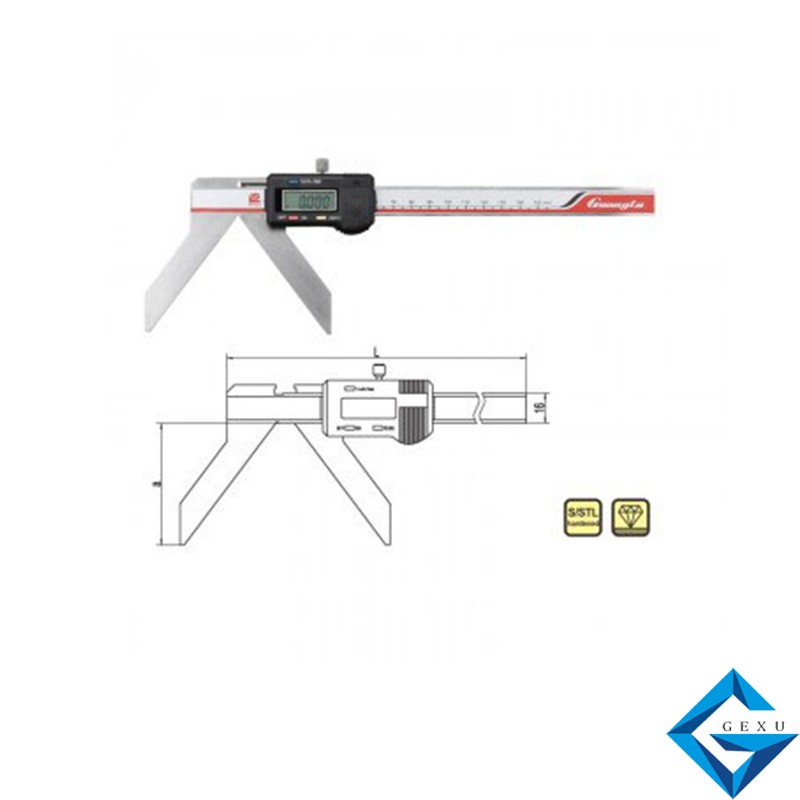 外圓弧半徑數(shù)顯卡尺118-131測量3-150